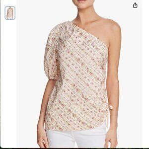 Petersyn One-Shoulder Floral Top sz L
